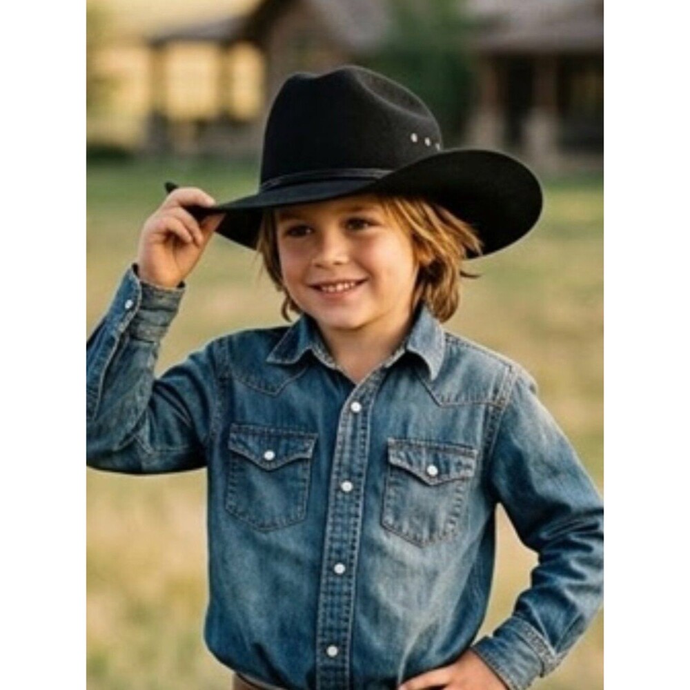 Western Express Childs Black Cowboy Hat